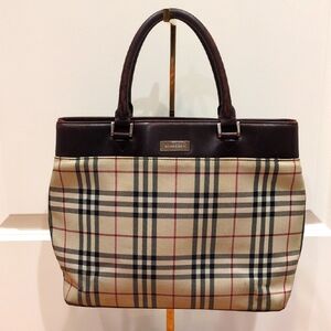 Burberry Checkered Tote Authentic